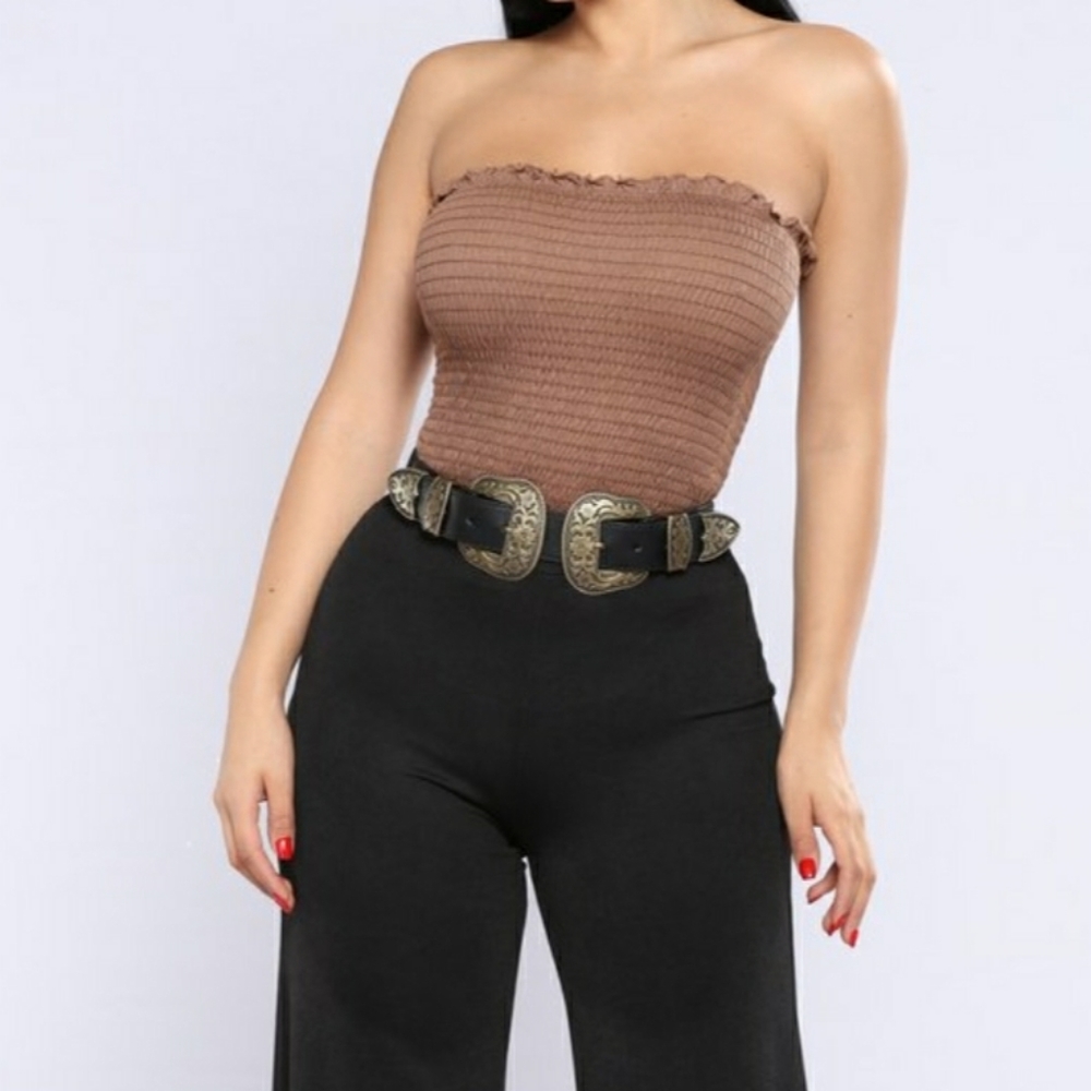 🍭💥Double Buckle Belt w/ Chains - Picture 3 of 6